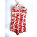 vintage midcentury atomic print swimsuit