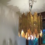 vintage midcentury feldman co. chandelier