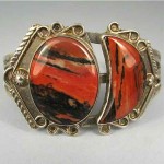 vintage navajo petrified wood bracelet