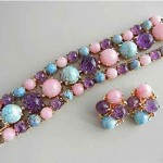 vintage schiaparelli bracelet and earrings