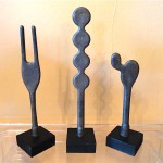 vintage set of decorative aluminum balloo molds