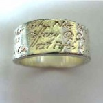 vintage tiffany silver notes ring