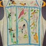 vintage tina leser aviary dress