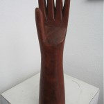 vintage wooden glove mold