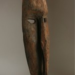 early papua new guinea river wood tribal mask