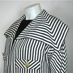 vintage 1950s mancini nautical stripe coat