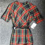 vintage 1950s nwt plaid dress