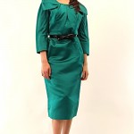 vintage 1950s silk wool dress