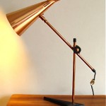 vintage 1958 maclamp copper desk lamp