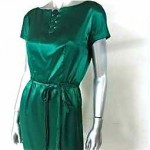 vintage 1960s belted silk dress