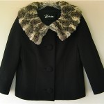 vintage 1960s jack feit chinchilla fur collar blazer jacket