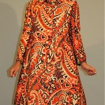 vintage 1960s paisley silk coat