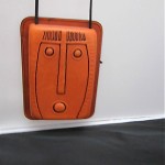 vintage 1980s embossed leather handbag