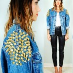 vintage 1980s levis stud spike denim jacket