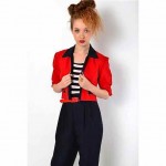 vintage 1980s nautical jumpsuit and jacket