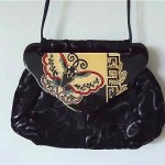 vintage 1980s patricia smith butterfly moon bag