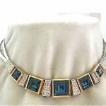 vintage christian dior rhinestone necklace