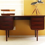 vintage danish modern teak desk