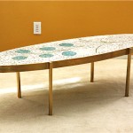 vintage midcentury italian mosaic coffee table
