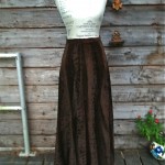 vintage midcentury nelly de grab fur maxi skirt