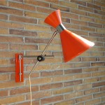 vintage modernist anvia wall lamp