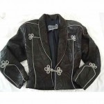 vintage north beach leather bolero jacket