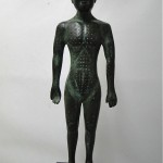 vintage rare chinese bronze acupuncture figure