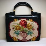 vintage rosenfeld needlepoint handbag