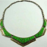 vintage sterling mohave turquoise necklace