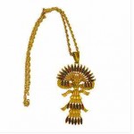 vintage vrba for castlecliff aztec necklace