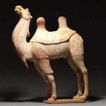 ancient chinese tang dynasty camel pottery figurine