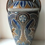 antique 1887 doulton lambeth vase