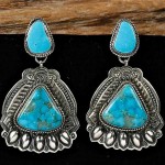 darryl becenti navajo turquoise earrings