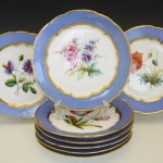 vintage 1840 french handpainted plates