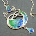 vintage 1908 charles horner enamel necklace