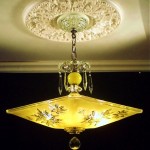 vintage 1930s art deco ceiling fixture