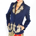 vintage 1940s baroque leaf blazer