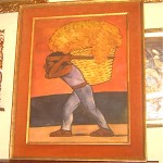 vintage 1950s diego rivera signed oil painting