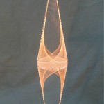 vintage 1970s fox lucite string art sculpture