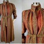 vintage 1970s mohair wrap coat