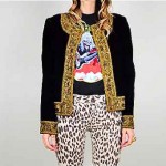 vintage 1980s beaded velvet jacket