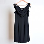 vintage 1990s christian dior fringe lbd