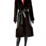 vintage bill blass sable and leather coat