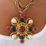 vintage chanel gripoix maltese necklace