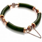 vintage chinese 14k jadeite bracelet