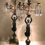 vintage figural candelabras