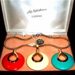 vintage lanvin interchangeable necklace set