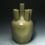 vintage large 19th century chinese multi-spout vase