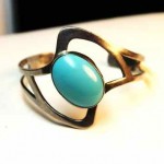 vintage mexican silver turquoise bracelet