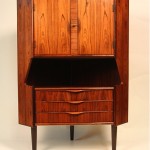 vintage midcentury danish modern rosewood corner bar cabinet